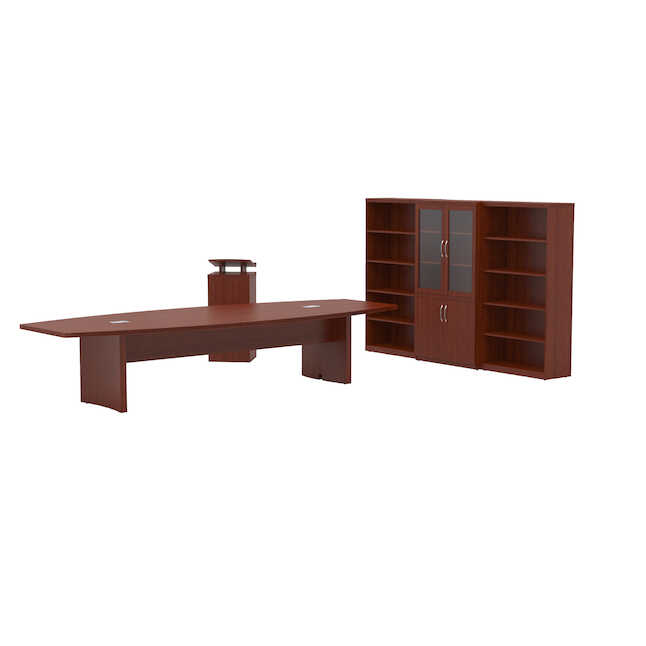 At40lcr 11 Ft. X 17 In. Aberdeen Series Suite 40 Conference Room Desk, Cherry