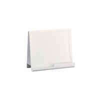 Safco 3220wh Wave Desk Accessory, Desktop Whiteboard & Magnetic Document Stand, White - 14.5 X 17 X 6.75 In.