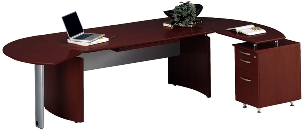 Nt1cry 107 X 63 In. Napoli Suite 1 Desk With Right Handed Return, Sierra Cherry