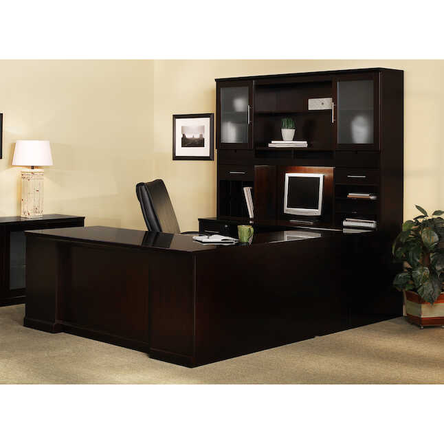 St8esp Sorrento Series Typical 8 Office Desk - Espresso