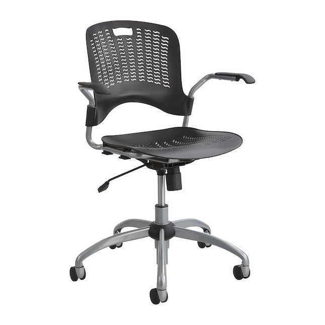 Safco 4182bl Sassy Manager Swivel Chair - Black - 33 X 25.5 X 24.5 In.