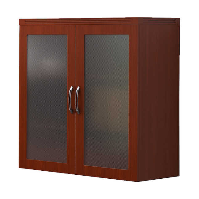 Agdclcr Aberdeen Series Glass Display Cabinet - Cherry