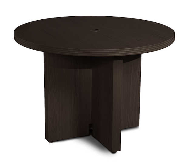 Actr42ldc 42 In. Aberdeen Series Round Conference Table - Mocha Laminate