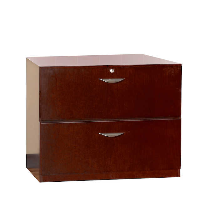 Mlfu23624mc Mira Series Lateral File With Unfinished Top - Medium Cherry