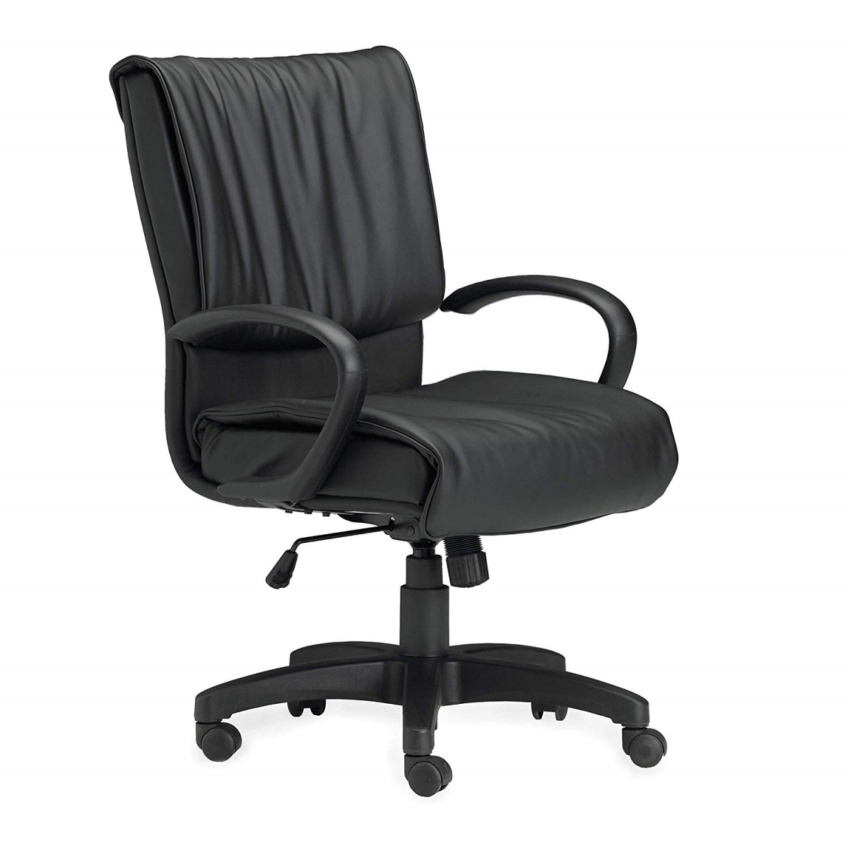 2547may Mercado Leather Chair - Black