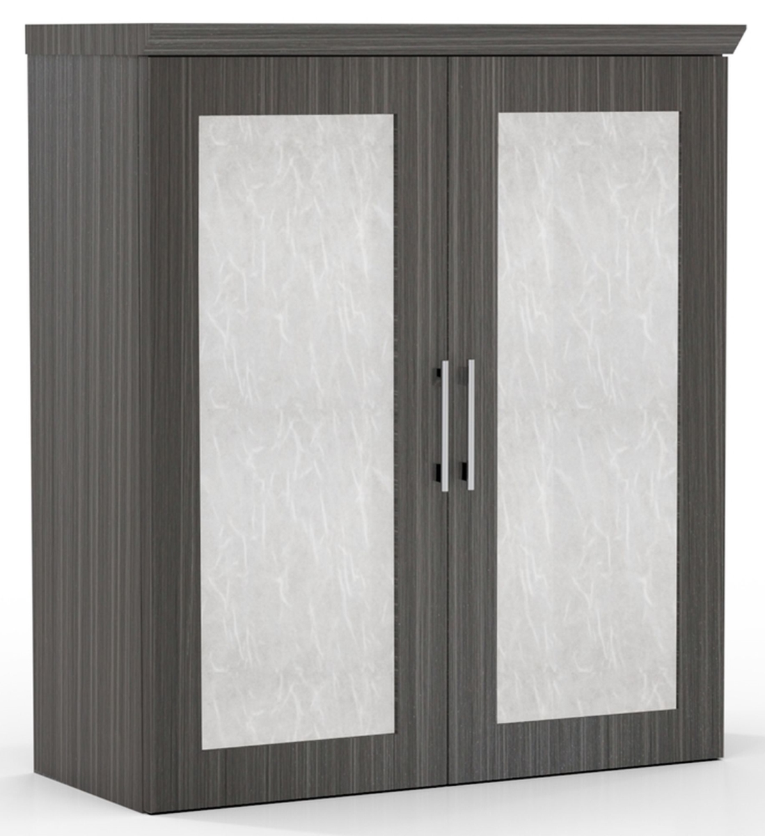 Stscadtdw Sterling Storage Cabinet With Acrylic Doors - Textured Driftwood - 41.62 X 36 X 16.5 In.