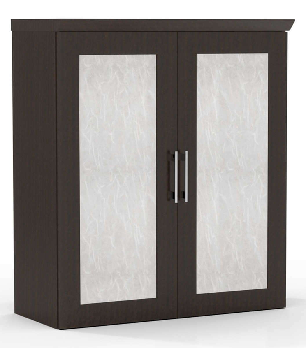 Stscadtdc Sterling Storage Cabinet With Acrylic Doors - Textured Mocha - 41.62 X 36 X 16.5 In.