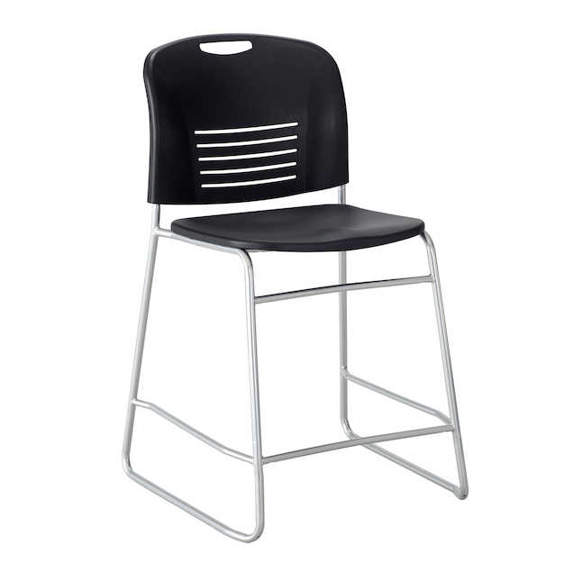 Safco 4296bl Vy Counter Height Chair - Black - 40 X 18 X 22 In.