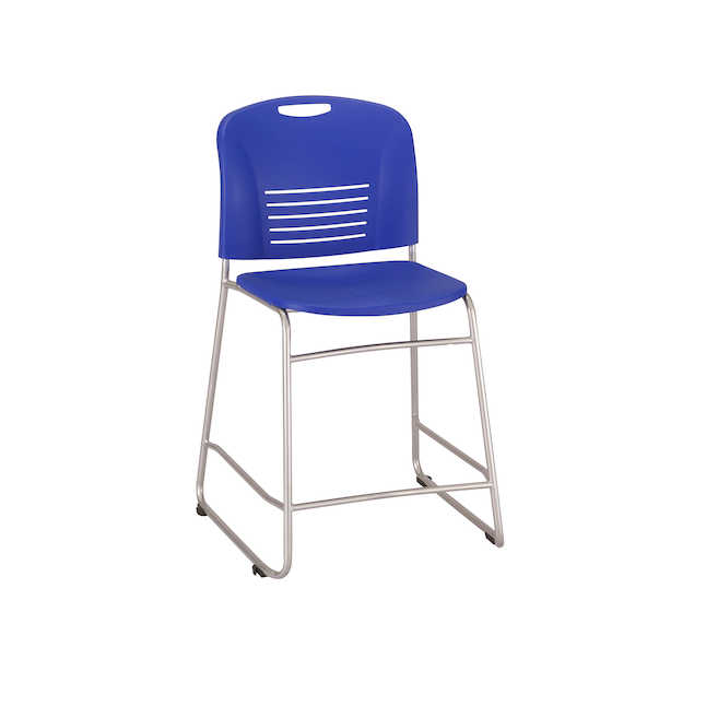 Safco 4296bu Vy Counter Height Chair - Blue - 40 X 18 X 22 In.