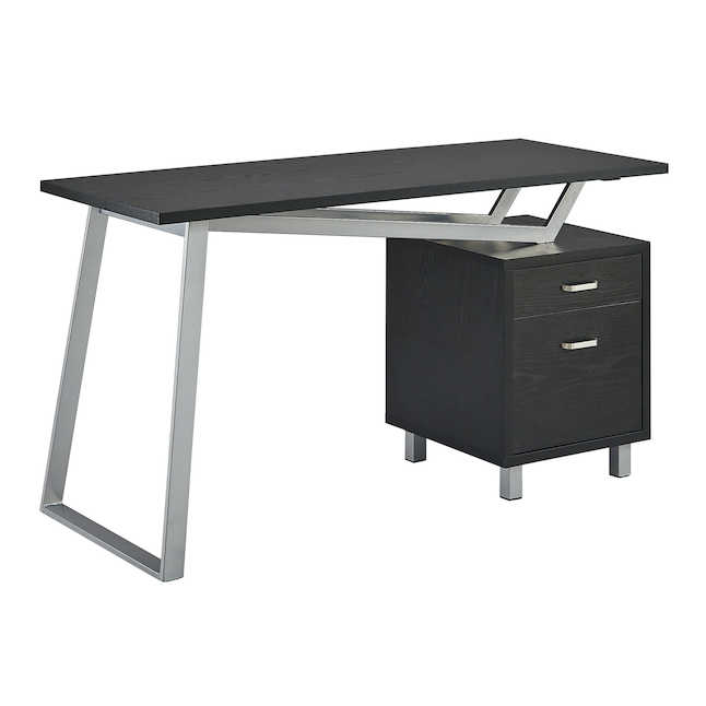 1001vlblkm Soho V-desk With Laminate Top - Black