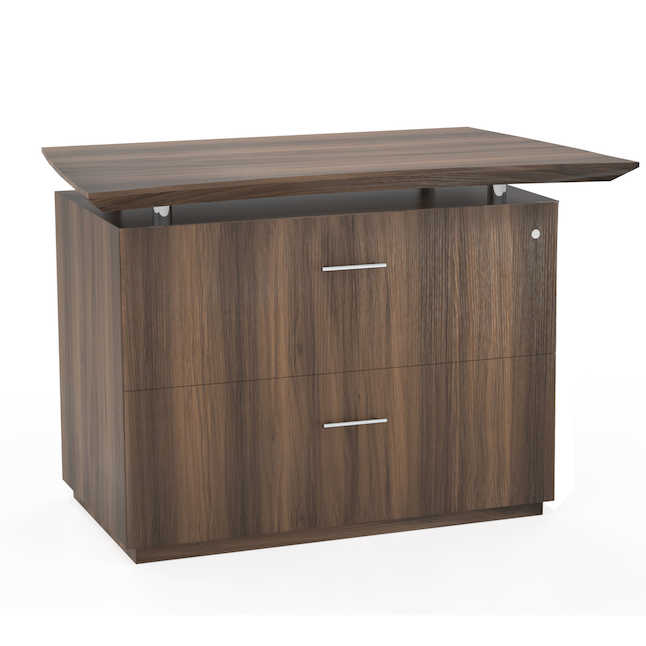 Sterclftbs 36 In. Sterling Reception Freestanding 2 Drawer Lateral File - Textured Brown Sugar