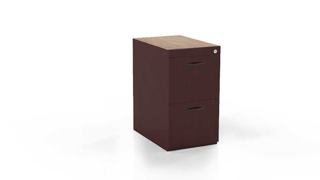 Cffdcgr Corsica Series Desk Pedestal, File-file - Charcoal Gray