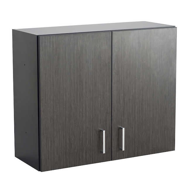 Safco 1700an Hospitality Wall Cabinet - Asian Night & Black - 30 X 36 X 15 In.