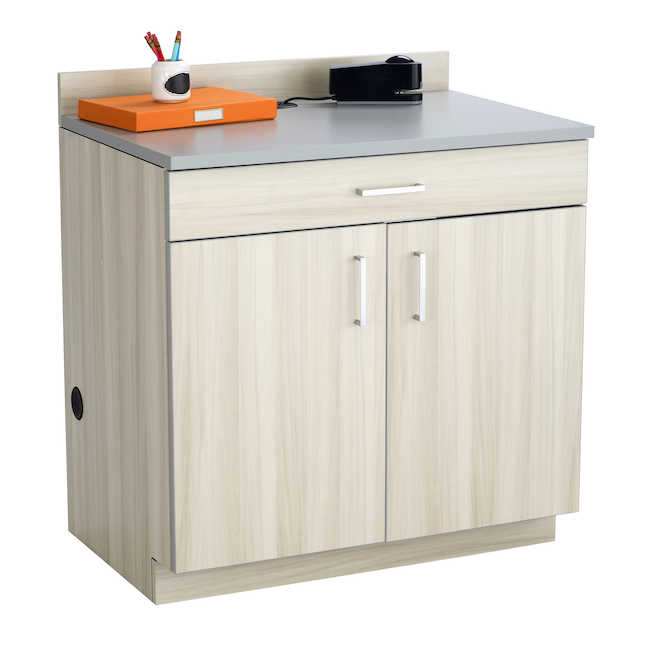 Safco 1701vs Hospitality Base Cabinet With One Drawer & Two Door - Vanilla Stix