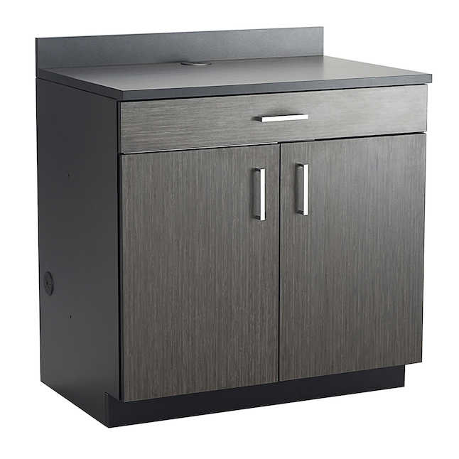 Safco 1701an Hospitality Base Cabinet With One Drawer & Two Door - Asian Night & Black