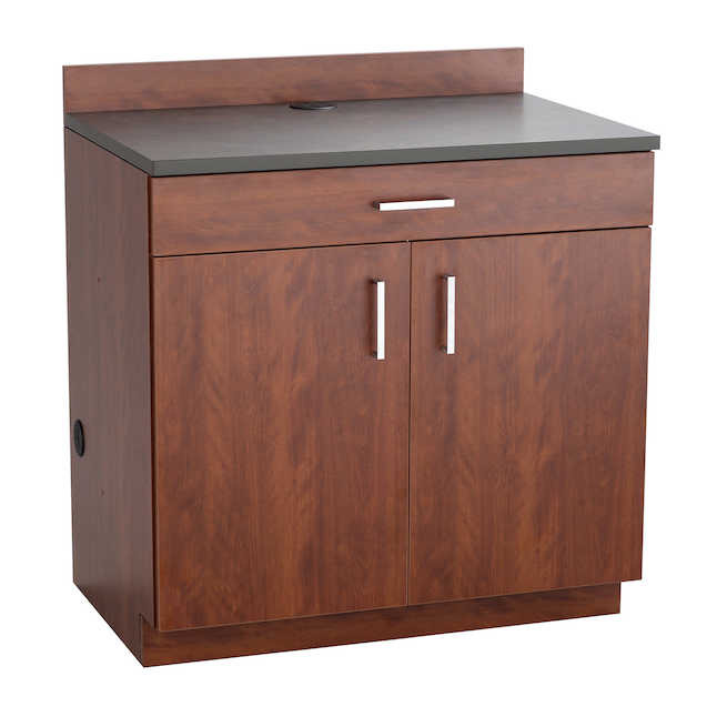 Safco 1701mh Hospitality Base Cabinet With One Drawer & Two Door - Mahogany