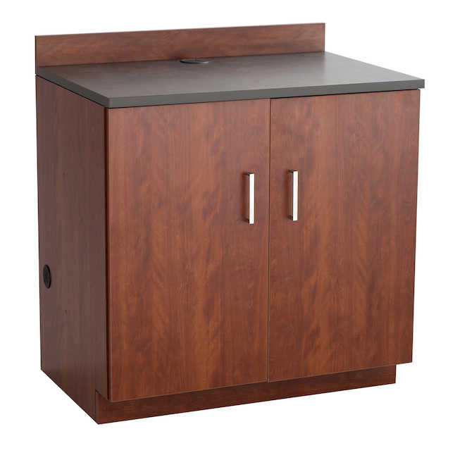 Safco 1702mh Hospitality Base Cabinet With Two Door - Mahogany