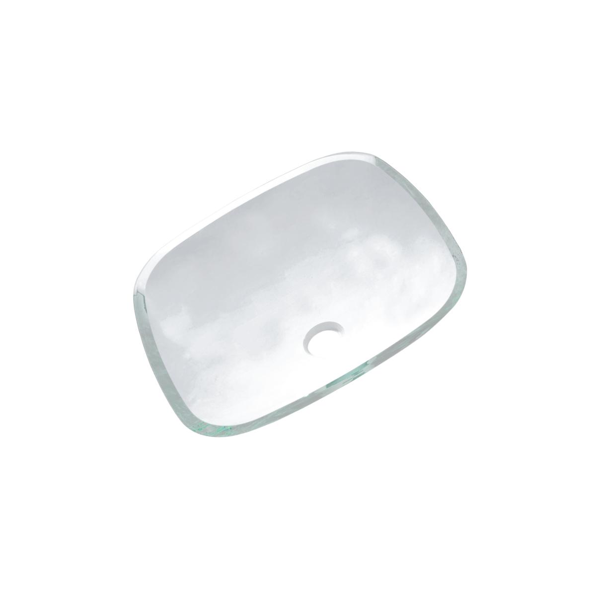 Picture of SFC Center SGE05006-1-C Square Artistic Glass Vessel Kitchen Sink