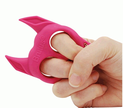 Safety Technology  Brutus Self Defense Key Chain, Pink