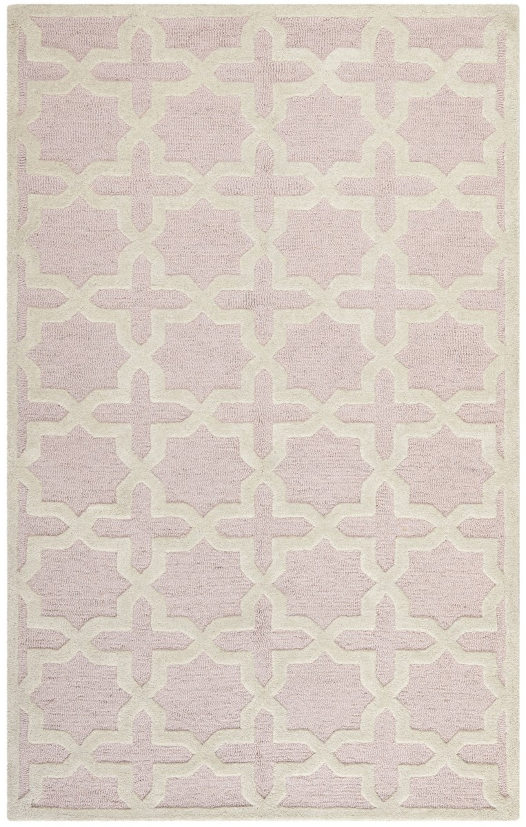 Cam125m-3 Cambridge Small Rectangle Rugs, Light Pink & Ivory - 3 X 5 Ft.