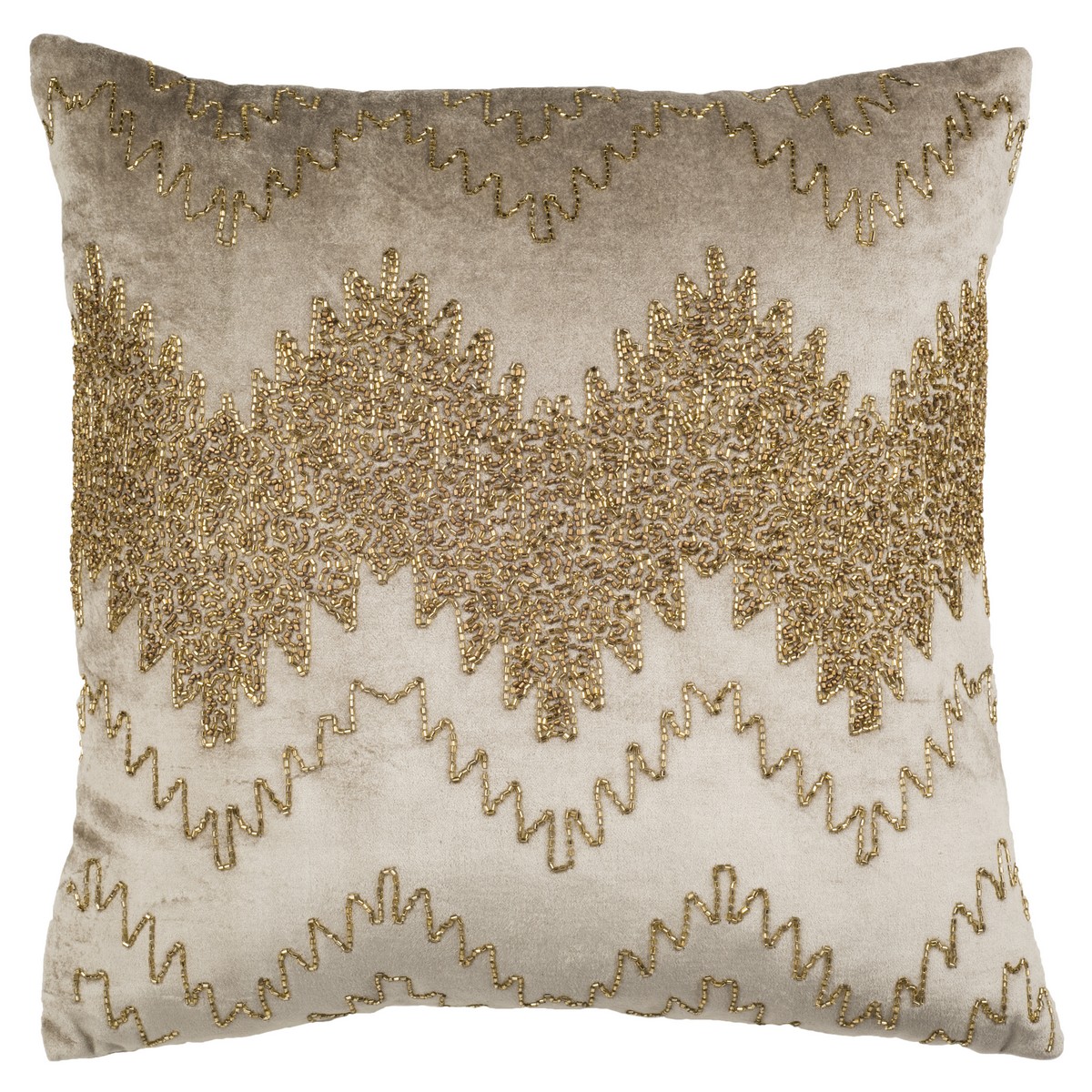 Pls854a-1818 18 X 18 X 3 In. Gold Sparkle Pillow, Gold