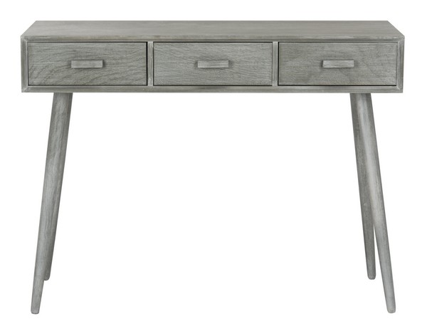 Cns5701c 32 X 41.8 X 14.3 In. Albus 3 Drawer Console Table, Slate & Grey