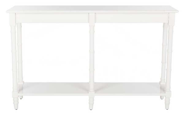 Cns3500a 31.5 X 13.4 X 51 In. Noam Modern Coastal Bamboo Console Table, White