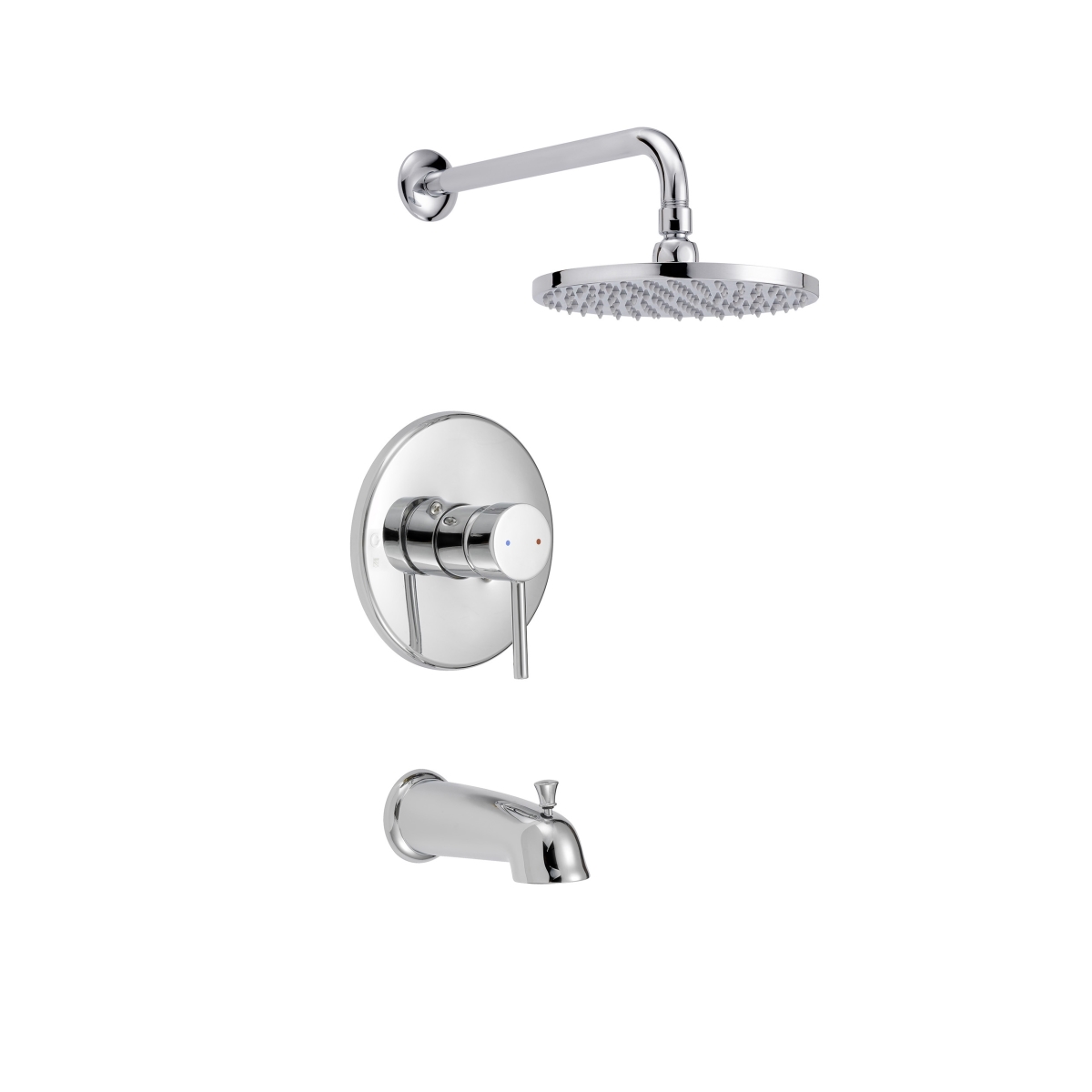Brc3341c Tub And Shower Trim Package With Single Lever Handle Chrome