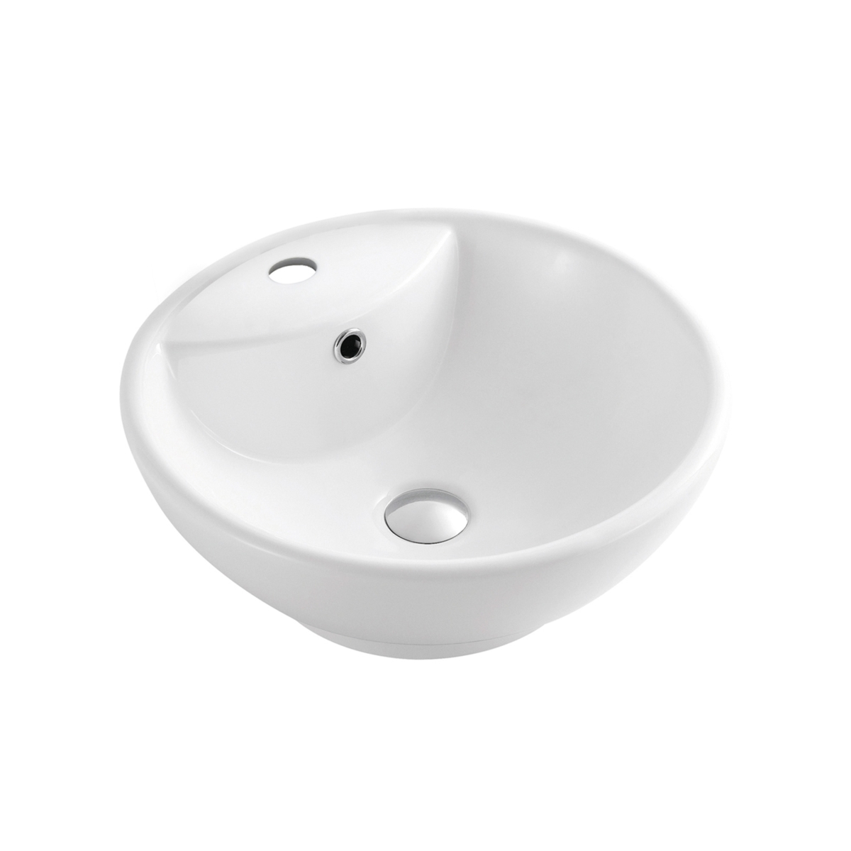 Bsk5403a Porcelain Ceramic Vitreous Round 20 Inch Bathroom Vessel Sink