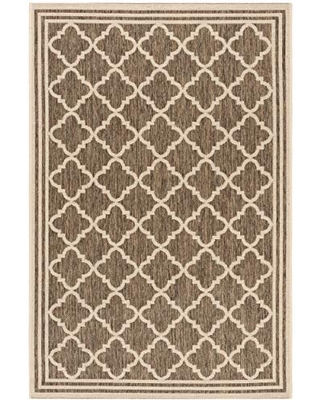 Bhs121d-5 5 Ft. 3 In. X 7 Ft. 6 In. Beach House Contemporary Rectangle Indoor & Outdoor Area Rugs, Beige & Cream