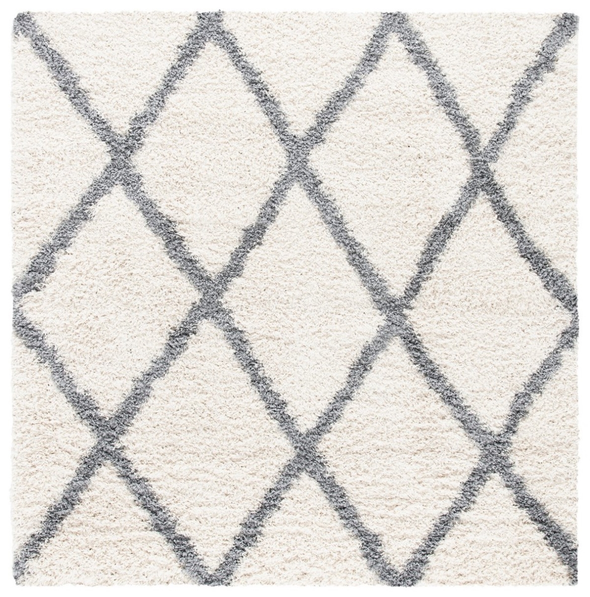 UPC 889048909359 product image for VNS681A-7SQ Venus Shag Power Loomed Square Shag Rug, Ivory & Grey - 6 ft. -7 | upcitemdb.com