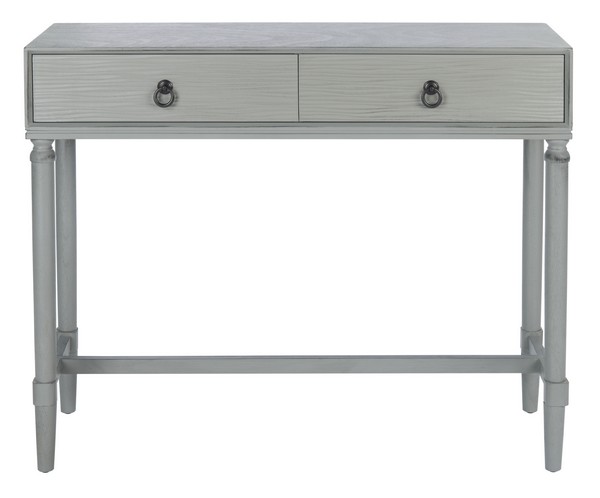 Cns5729b Aliyah 2 Drawer Console Table, Distressed & Grey