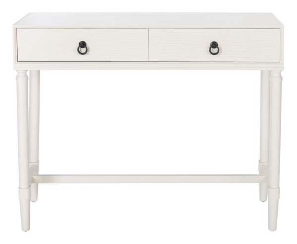 Cns5729d Aliyah 2 Drawer Console Table, Distrssed White