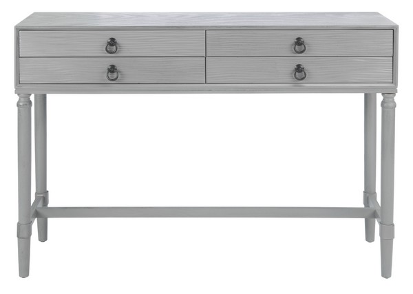 Cns5730b Aliyah 4 Drawer Console Table, Distressed & Grey