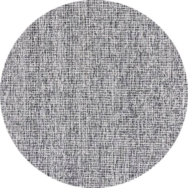 UPC 195058476690 product image for ABT468Z-6R 6 x 6 ft. Abstract Contemporary Hand Tufted Round Rug, Black & Iv | upcitemdb.com