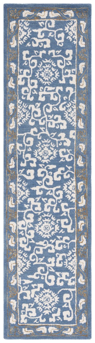 UPC 195058415958 product image for AT860M-29 2 ft.-3 in. x 9 ft. Antiquity Hand Tufted Runner Area Rug, Blue &  | upcitemdb.com