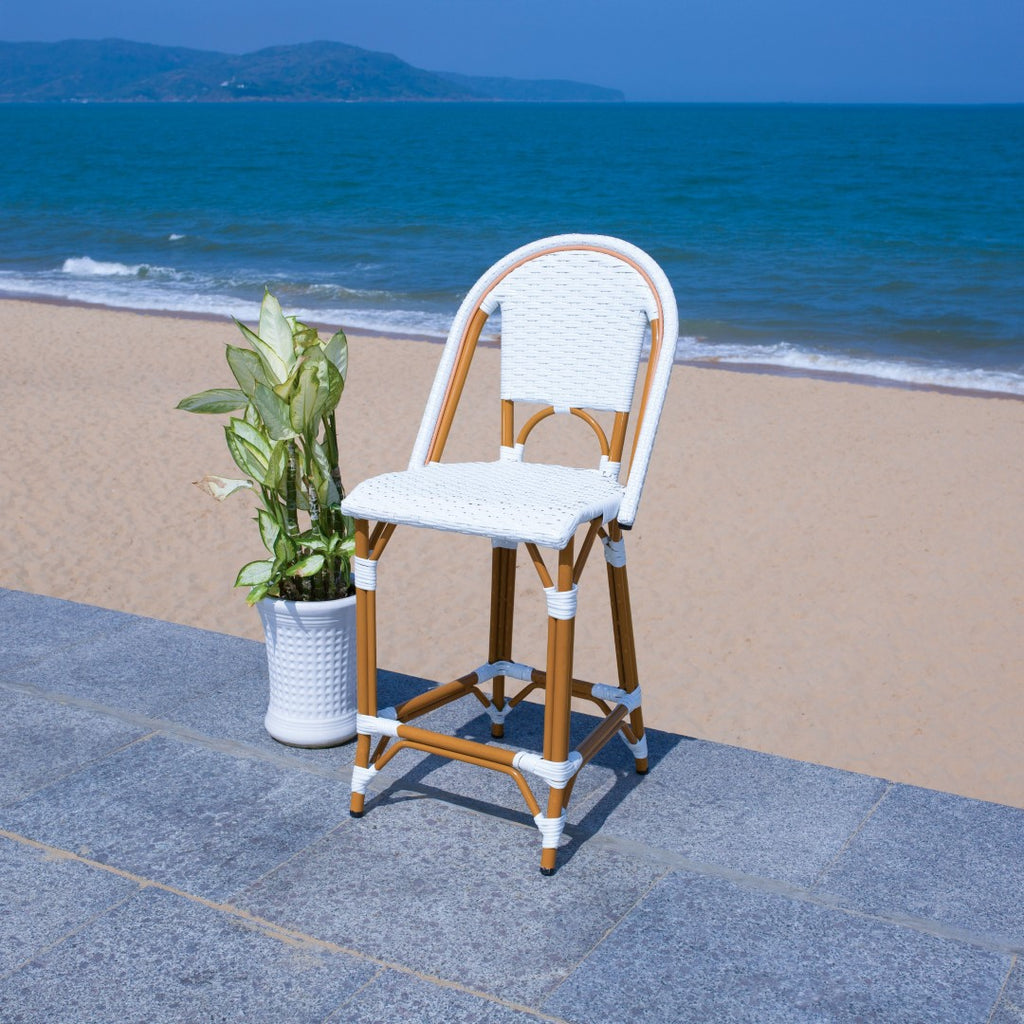 UPC 195058703949 product image for PAT7532C 19.75 x 21.5 x 35 in. California Counter Stool, White | upcitemdb.com