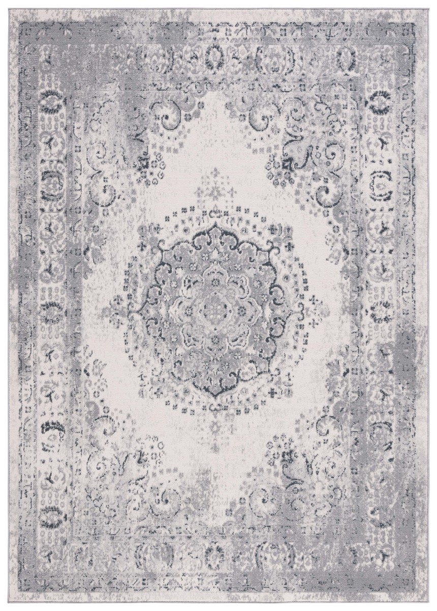 UPC 195058831017 product image for ODY856F-8 8 x 10 ft. Odyssey Traditional Rectangle Area Rug, Gray & Ivory | upcitemdb.com