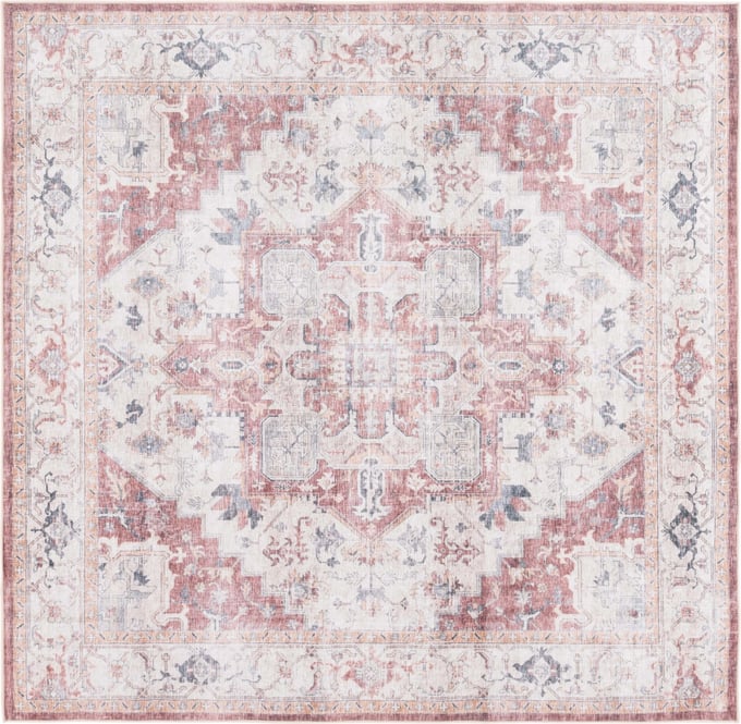 UPC 195058967785 product image for ARZ523Q-5 5 x 8 ft. Arizona Traditional Power Loomed Rectangle Rug, Rust & B | upcitemdb.com