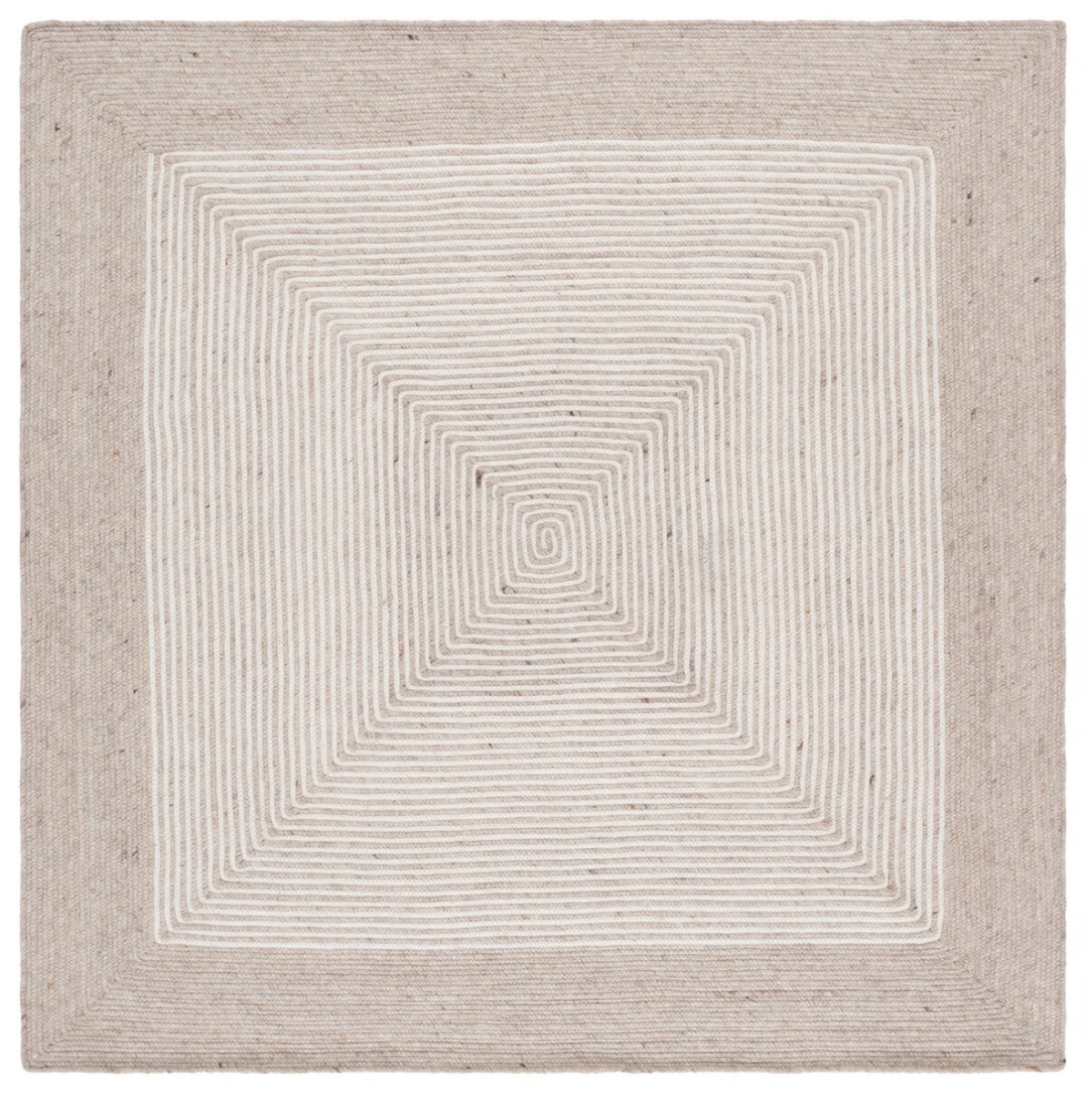 UPC 198162134418 product image for BRD904A-7SQ 7 x 7 ft. Braided Hand Woven Coastal Square Rug - Beige & Ivory | upcitemdb.com