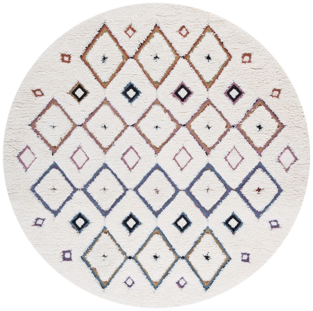 UPC 198162096259 product image for CSB918A-6R 6 x 6 ft. Casablanca Hand Tufted Bohemian Round Rug - Ivory & Blue | upcitemdb.com