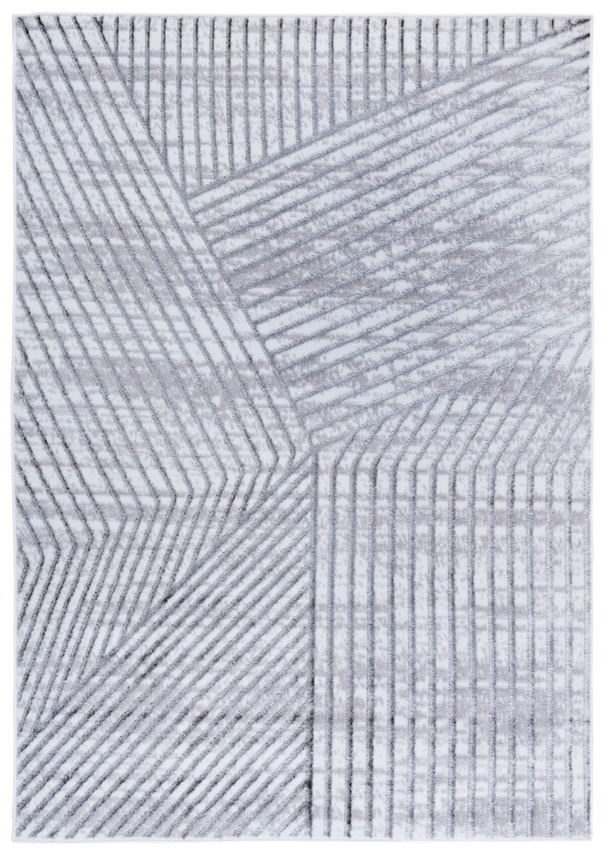 UPC 198162065071 product image for MYA114F-4 4 x 6 ft. Maya Power Loomed Modern Rectangle Area Rug - Ivory & Gray | upcitemdb.com