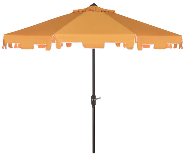 Pat8000f Zimmerman 9 Ft. Market Umbrella, Yellow & White