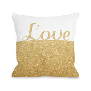 Pls744b-1218 Infinite Love Pillow, Gold