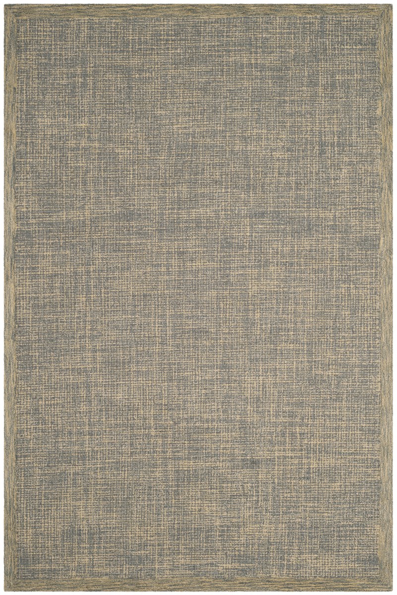 Abt220b-6 Abstract Hand Tufted Medium Rectangle Area Rug, Gold & Grey - 6 X 9 Ft.