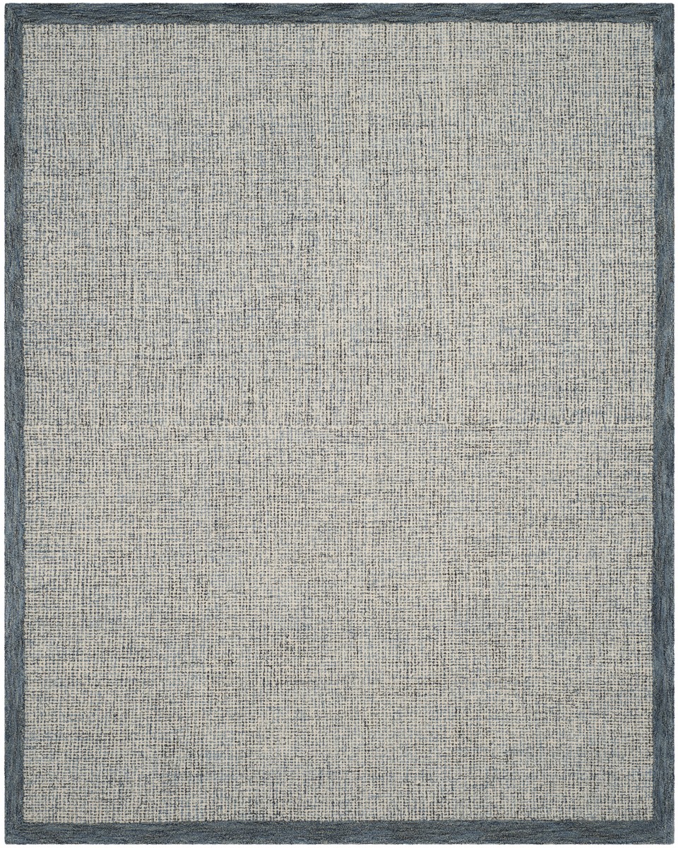 Abt220c-8 Abstract Hand Tufted Large Rectangle Area Rug, Navy & Ivory - 8 X 10 Ft.