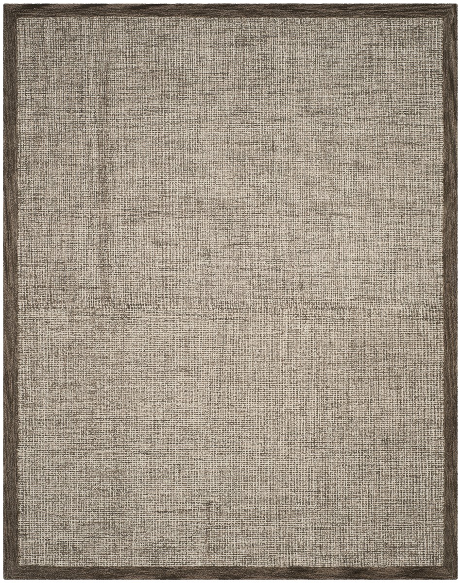 Abt220d-8 Abstract Hand Tufted Large Rectangle Area Rug, Brown & Ivory - 8 X 10 Ft.
