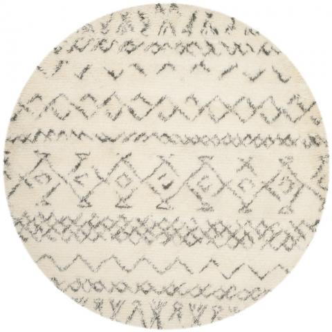 UPC 889048258518 product image for CSB827B-6R 6 x 6 ft. Round Casablanca Hand Tufted Rug, Ivory & Grey | upcitemdb.com