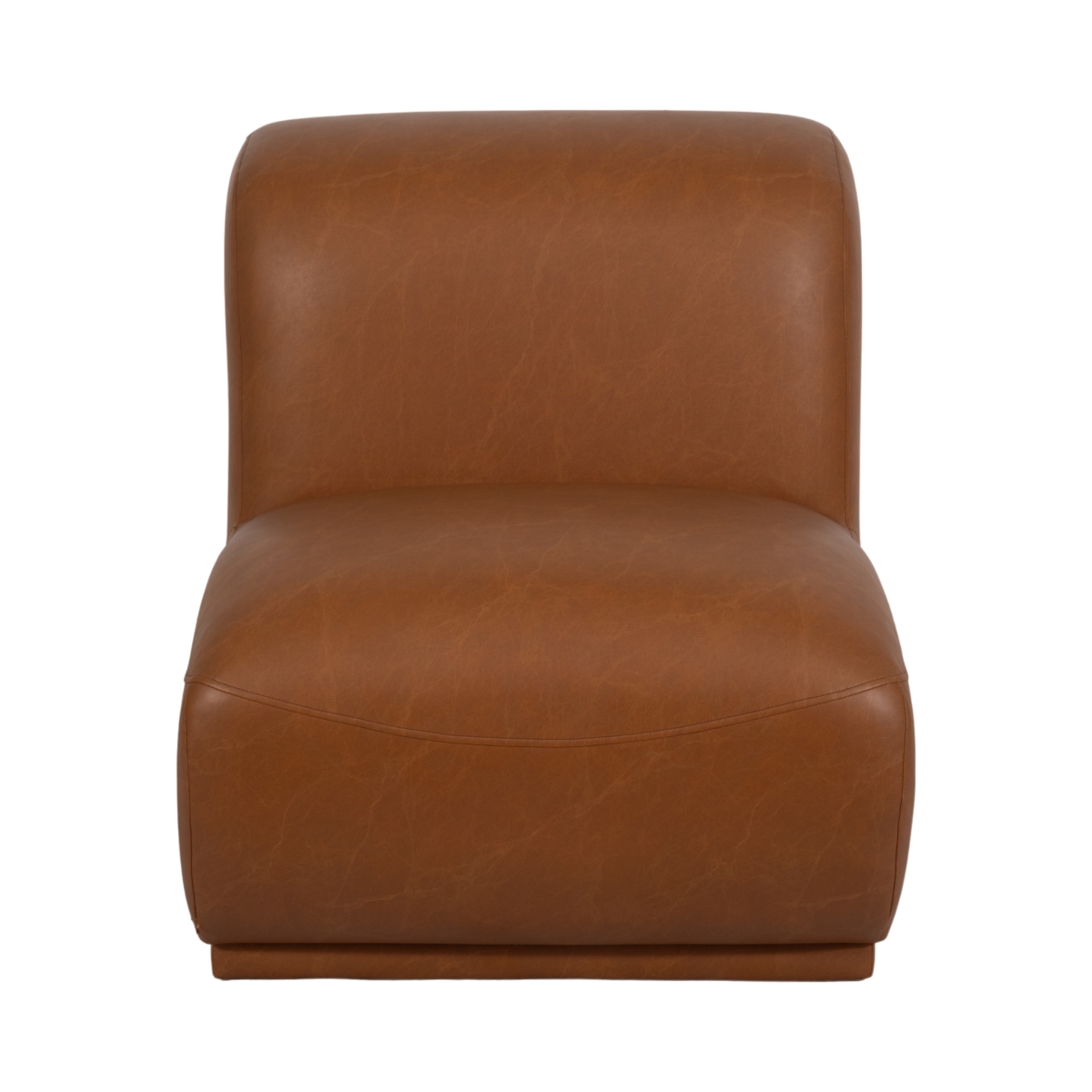 20549 Armless Accent Chair - Brown