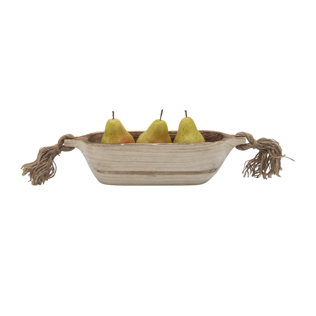 Picture of Sagebrook Home 17382 15 in. Wood Trays with Tassels, Natural & Brown